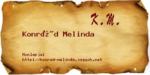 Konrád Melinda névjegykártya